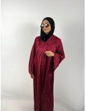 Abaya Raffinée Bordeaux