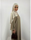 Robe Élégante & Fluide - Beige Sable