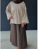 Jupe en Coton Marron