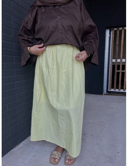 Jupe en Coton jaune