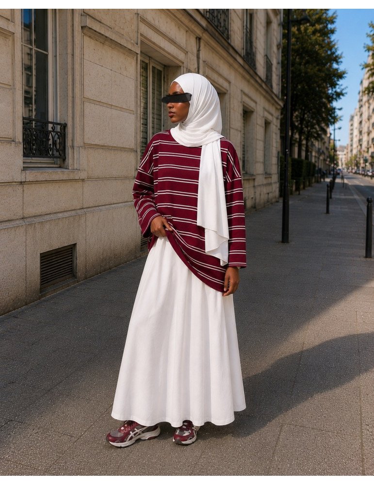 T-shirt manches longues rayé