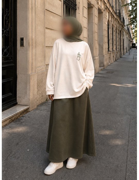 T-shirt oversize manches longues