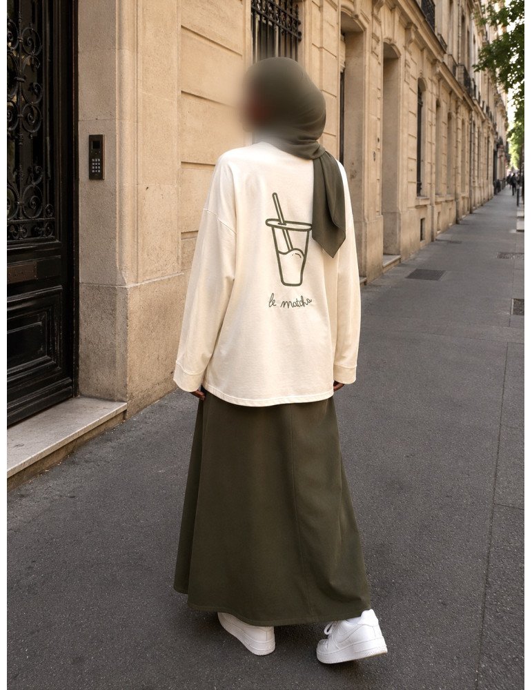 T-shirt oversize manches longues