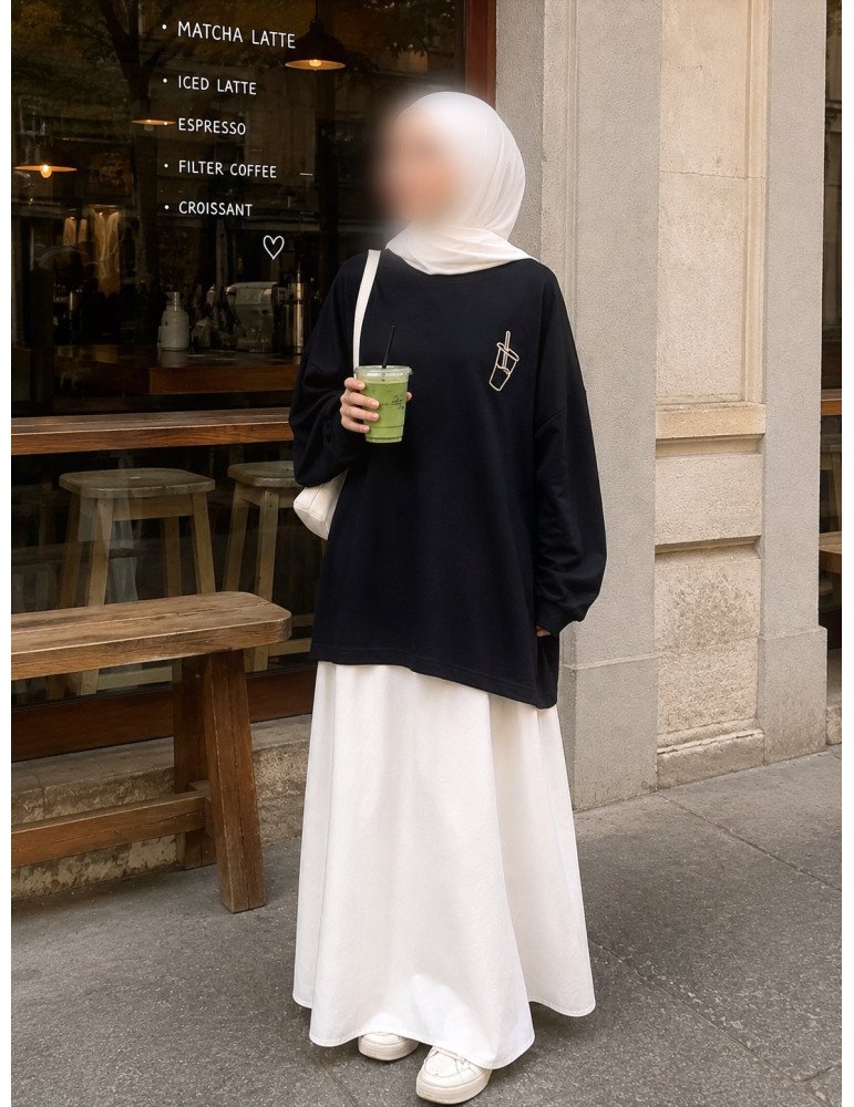 T-shirt oversize manches longues
